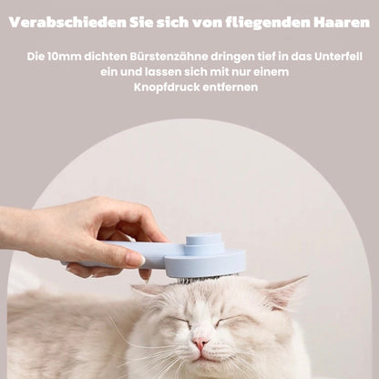 Selbstreinigende Katzenbürste Hundebürste für Langhaar/Kurzhaar